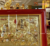  Quà Mừng Thọ Tranh Mừng Thọ kích thước 90 x 170 cm dát tam khí 