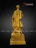  Quà Tặng Sếp Tượng Trần Hưng Đạo đồng vàng dát vàng kích thước 60 x 22 x 22,5cm 