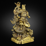  Quà Tặng Phong Thủy Tượng Quan Công đồng vàng kích thước 36 x 16 x 12 cm 