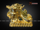  Quà Tặng Sếp Tượng Di Lặc dát vàng 27 x 27 x 10 cm 