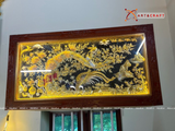  Quà Tặng Tranh Vinh Hoa Phú Quý đồng đỏ dát vàng dát bạc kích thước 90 x 170 cm 