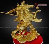  Quà Tặng Phong Thủy Tượng Quan Công đồng vàng dát vàng kích thước 45 x 37 x 12 cm 