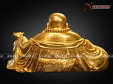  Quà Tặng Sếp Tượng Di Lặc dát vàng dài 44 cm 