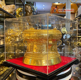  Quà Tặng Trống Đồng Đông Sơn đồng đỏ hoa văn nổi kích thước 25 x 19 cm 