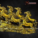  Quà Tặng Sếp Tượng Mã Đáo Thành Công đồng vàng nguyên chất 18 x 28 x 8 cm 