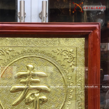  Quà Tặng Mẹ Tranh Chữ Thọ kích thước 60 x 60 cm đồng vàng nhập khẩu 