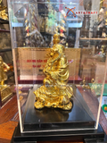  Quà Tặng Sếp Tượng Di Lặc dát vàng kích thước 18 x 13 x 9 cm 