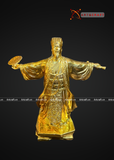  Quà Tặng Phong Thủy Tượng Khổng Minh dát vàng kích thước 35 x 26 x 15 cm 