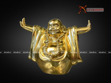  Quà Tặng Sếp Tượng Di Lặc dát vàng kích thước 16 x 16 x 8 cm 