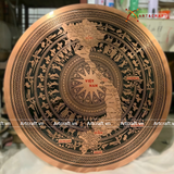  Quà Tặng Đối Tác Tranh Mặt Trống Đồng kích thước 80cm 