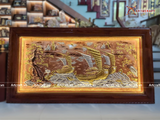  Quà Tặng Khai Trương Tranh đồng Thuận Buồm Xuôi Gió kích thước 170x90cm dát tam khí 