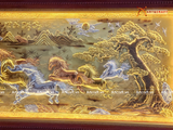  Quà Tân Gia Tranh đồng Mã Đáo Thành Công kích thước 170x90cm dát tam khí 