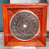 Quà Tặng Đối Tác Tranh Trống Đồng kích thước 108x108cm - Khung gỗ Hương