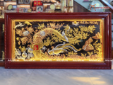  Quà Tặng Tranh Vinh Hoa Phú Quý đồng đỏ dát tam khí kích thước 230x120 cm 