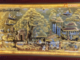  Quà Tân Gia Tranh đồng Cuội Nguồn Quê Hương kích thước 230x120cm dát tam khí 