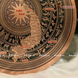  Quà Tặng Đối Tác Tranh Mặt Trống Đồng kích thước 80cm 