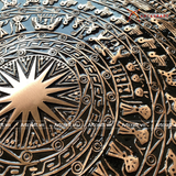  Quà Tặng Đối Tác Tranh Trống Đồng đường kính 60cm đồng đỏ hoạ tiết đúc nổi 