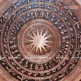  Quà Tặng Đối Tác Tranh Trống Đồng thủ công đường kính mặt trống 100cm 