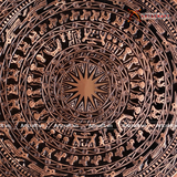  Quà Tặng Đối Tác Tranh Trống Đồng kích thước 108x108cm - Khung gỗ Hương 