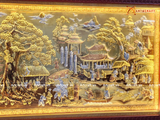  Quà Tân Gia Tranh đồng Cuội Nguồn Quê Hương kích thước 230x120cm dát tam khí 