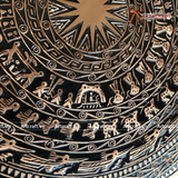  Quà Tặng Đối Tác Tranh Trống Đồng đường kính 60cm đồng đỏ hoạ tiết đúc nổi 