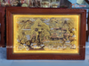 Quà Tân Gia Tranh đồng Cuội Nguồn Quê Hương kích thước 115x75cm dát tam khí