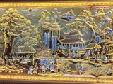  Quà Tân Gia Tranh đồng Cuội Nguồn Quê Hương kích thước 230x120cm dát tam khí 