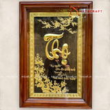  Quà Tặng Mẹ Tranh Chữ Thọ kích thước 55 x 81 cm 