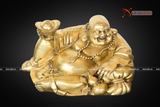  Quà Tặng Sếp Tượng Di Lặc đồng vàng kích thước 23 x 13 cm 