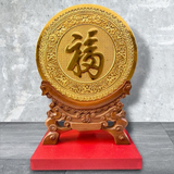  Quà Tặng Mẹ Tranh Chữ Phúc đường kính 30 chiều cao 42 cm mạ vàng 24k 