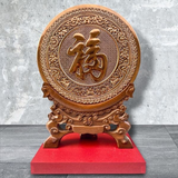  Quà Tặng Mẹ Tranh Chữ Phúc đường kính 30 chiều cao 42 cm đồng đỏ 