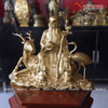  Quà Tặng Phong Thủy Tượng Phúc Lộc Thọ đồng vàng cao 48 cm 