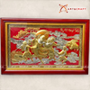  Quà Mừng Thọ Tranh Mừng Thọ kích thước 68 x 107 cm dát bạc dát vàng 24k 