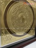  Quà Tặng Đối Tác Tranh Trống Đồng kích thước 55 x 55 cm mạ vàng 14K 