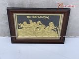 Quà Tân Gia Tranh đồng Mã Đáo Thành Công kích thước 36 x 25 cm mạ vàng 24K 