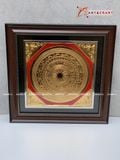  Quà Tặng Đối Tác Tranh Trống Đồng kích thước 42 x 42 cm mạ vàng 24K 