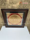  Quà Tặng Đối Tác Tranh Trống Đồng kích thước 42 x 42 cm mạ vàng 24K 