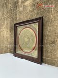  Quà Tặng Đối Tác Tranh Trống Đồng kích thước 25 x 25 cm mạ vàng 14K 