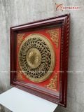  Quà Tặng Đối Tác Tranh Trống Đồng kích thước 80 x 80 cm mạ vàng 24K 