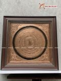  Quà Tặng Đối Tác Tranh Trống Đồng đồng đỏ kích thước 52 x 52 cm 