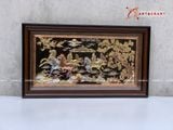  Quà Tân Gia Tranh đồng Mã Đáo Thành Công kích thước 92 x 53 cm dát tam khí 