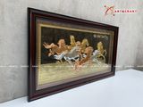  Quà Tân Gia Tranh đồng Mã Đáo Thành Công kích thước 92 x 52 cm dát tam khí 