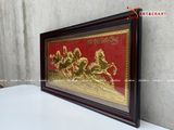  Quà Tân Gia Tranh đồng Mã Đáo Thành Công mạ vàng kích thước 92 x 53 cm 