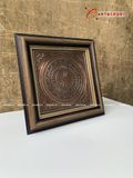  Quà Tặng Đối Tác Tranh Trống Đồng đồng đỏ kích thước 25 x 25 cm 