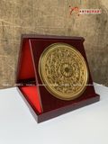  Quà Tặng Đối Tác Tranh Trống Đồng kích thước 23 x 23 cm mạ vàng 24K 