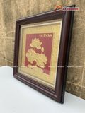 Quà Tặng Doanh Nghiệp Tranh Hoa Sen kích thước 26 x 26 cm dát vàng 