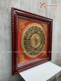  Quà Tặng Đối Tác Tranh Trống Đồng kích thước 80 x 80 cm mạ vàng 24K 