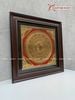  Quà Tặng Đối Tác Tranh Trống Đồng kích thước 42 x 42 cm mạ vàng 24K 