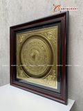  Quà Tặng Đối Tác Tranh Trống Đồng kích thước 55 x 55 cm mạ vàng 14K 