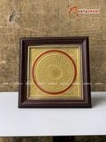  Quà Tặng Đối Tác Tranh Trống Đồng kích thước 25 x 25 cm mạ vàng 24K 